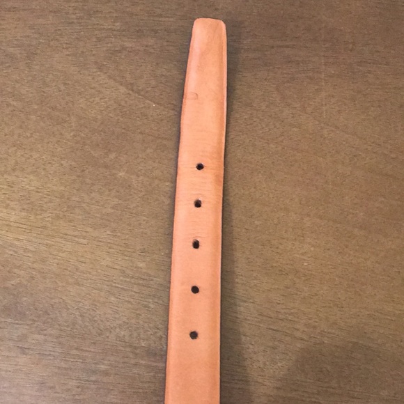 Brown Scotch Grain Belt Genuine Leather Made in Canada, Size 34, Brass Buckle - Picture 9 of 9